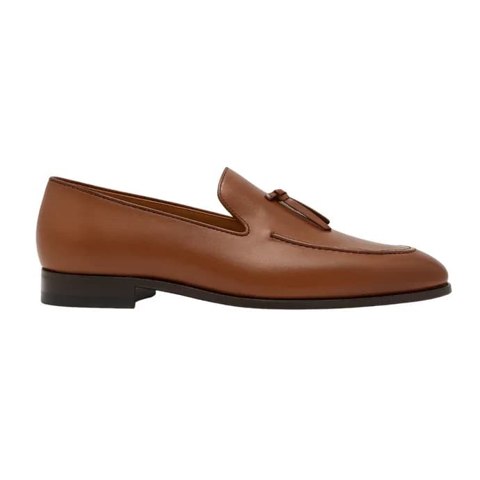 VICETTI Handmade Men's Full-Grain Leather Tassel Loafers