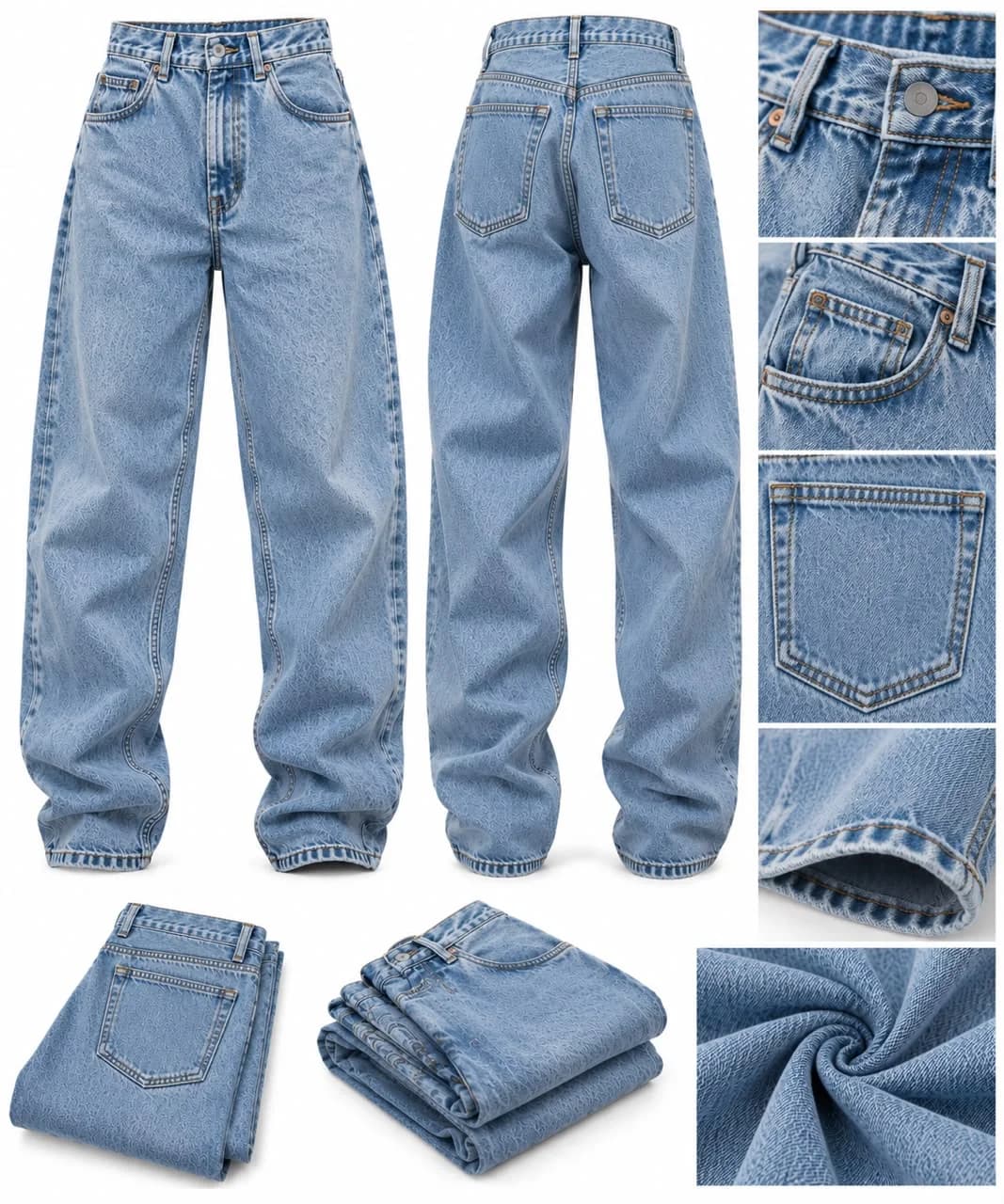 80s Balloon Jeans – Jean Baggy Vintage à Fabriquer en Private Label