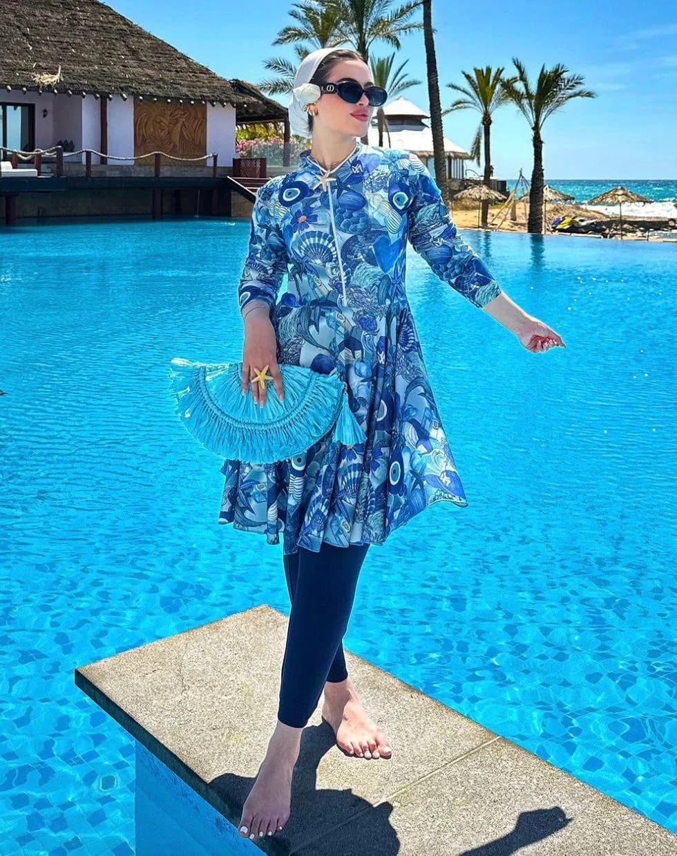 Burkini de luxe imprimé femme – fabrication usine