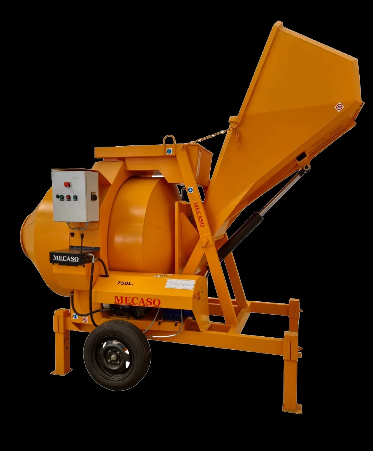 Bétonnière 750L à basculement hydraulique