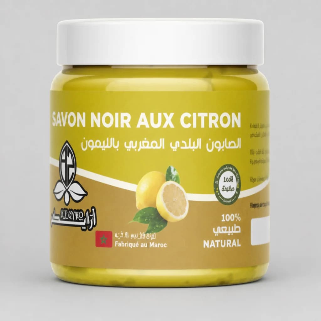 Savon noir marocain aux citron 200g