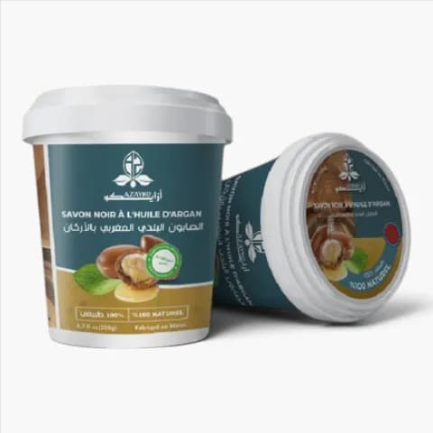 Savon Noir à l'Huile d'Argan Azayko 500g - 100% Naturel