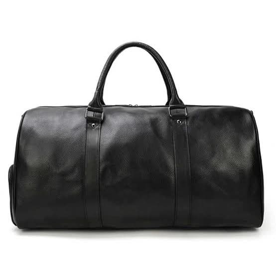 Handcrafted Leather Weekender Duffel Bag