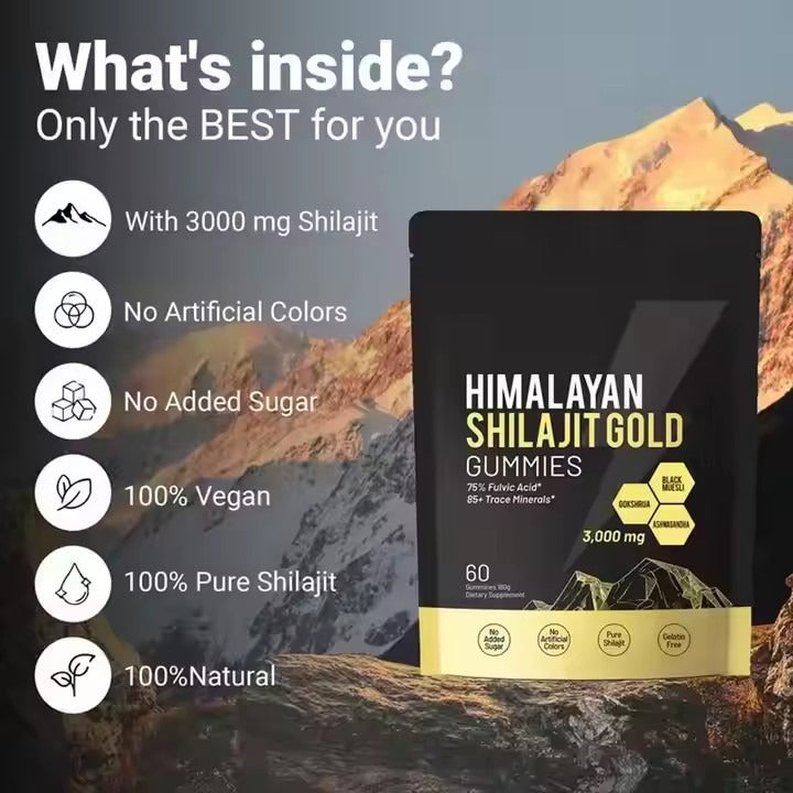 Gummies Vitalité Suprême – Shilajit & Ashwagandha