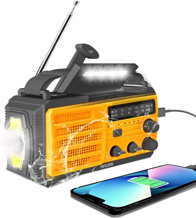 Radio d’Urgence Solaire Multifonction 8000mAh