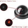 Caméra Factice Sécurité Dôme LED Rouge