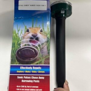 Lot de 8 Répulsifs à Ultrasons Solaires – Protection Écologique Contre Taupes et Rongeurs