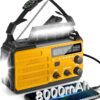 Radio d’Urgence Solaire NOAA Multifonction 8000mAh