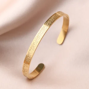 YDE: Bracelet Calligraphie Islamique Acier Style Élégant