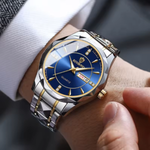 Montre Homme BINBOND Dorée Élégance Luxe
