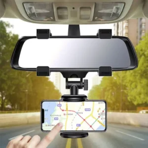 DLA: Support Téléphone Voiture Rétroviseur Rotatif 360° Universel